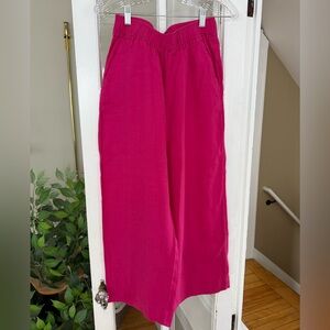 Women’s TAHARI Linen Wide Leg Pants